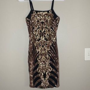 Sequin Detailed Dress